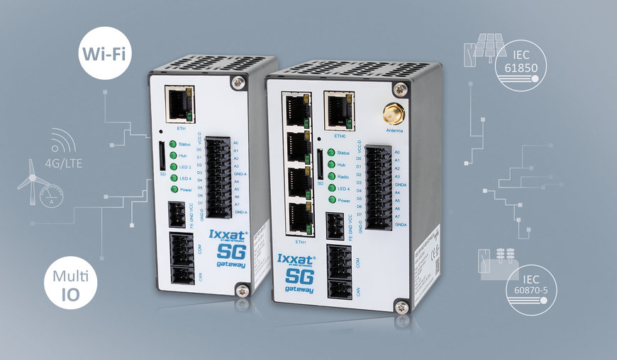 Ixxat Smart Grid gateways gør det muligt at koble IO og Wi-Fi sensorer til energinetværk
